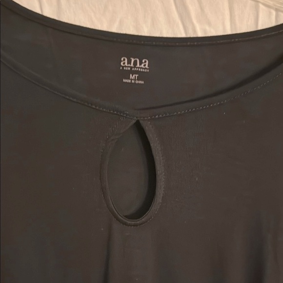 A.n.a Black Long Sleeve Top with Flared Cuffs NWT - Picture 2 of 3